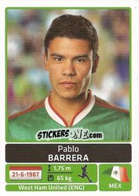 Cromo Pablo Barrera - Copa América. Argentina 2011 - Panini