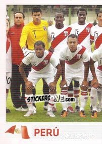 Cromo Peru squad - Copa América. Argentina 2011 - Panini