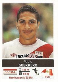 Figurina Paolo Guerrero - Copa América. Argentina 2011 - Panini