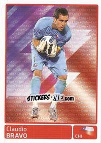 Cromo Claudio Bravo (Chile) - Copa América. Argentina 2011 - Panini