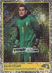 Figurina Julio Cesar (Brasil) - Copa América. Argentina 2011 - Panini