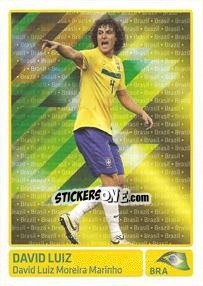 Figurina David Luiz (Brasil) - Copa América. Argentina 2011 - Panini