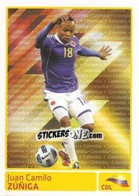 Cromo Juan Camilo Zuniga (Colombia) - Copa América. Argentina 2011 - Panini