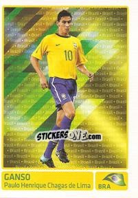 Figurina Ganso (Brasil) - Copa América. Argentina 2011 - Panini