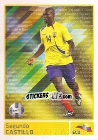 Cromo Segundo Castillo (Equador) - Copa América. Argentina 2011 - Panini