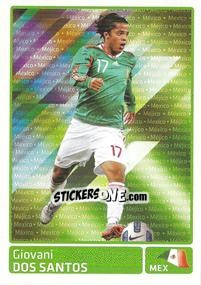 Cromo Giovani Dos Santos (Mexico) - Copa América. Argentina 2011 - Panini