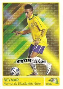 Sticker Neymar (Brasil) - Copa América. Argentina 2011 n. 329 - Panini