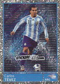 Cromo Carlos Tevez (Argentina) - Copa América. Argentina 2011 - Panini