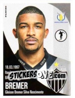 Sticker Bremer - Campeonato Brasileiro 2018 n. 32 - Panini