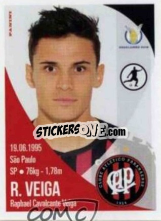 Sticker Raphael Veiga - Campeonato Brasileiro 2018 n. 56 - Panini