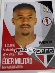 Sticker Éder Militão - Campeonato Brasileiro 2018 n. 271 - Panini