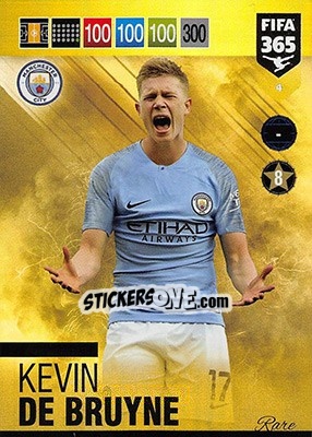 Sticker Kevin De Bruyne - FIFA 365: 2018-2019. Adrenalyn XL n. 4 - Panini