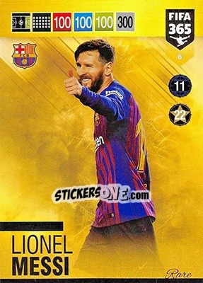 Sticker Lionel Messi - FIFA 365: 2018-2019. Adrenalyn XL n. 6 - Panini