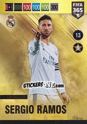 Sticker Sergio Ramos - FIFA 365: 2018-2019. Adrenalyn XL n. 7 - Panini