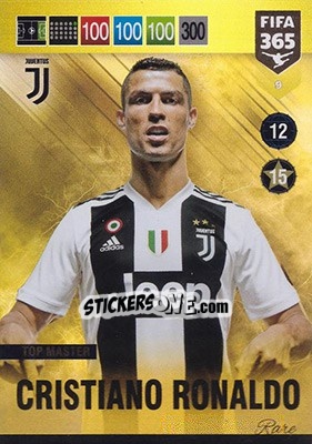 Sticker Cristiano Ronaldo - FIFA 365: 2018-2019. Adrenalyn XL n. 9 - Panini