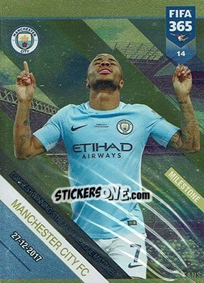 Sticker Manchester City FC - FIFA 365: 2018-2019. Adrenalyn XL n. 14 - Panini