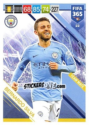 Sticker Bernardo Silva - FIFA 365: 2018-2019. Adrenalyn XL n. 22 - Panini