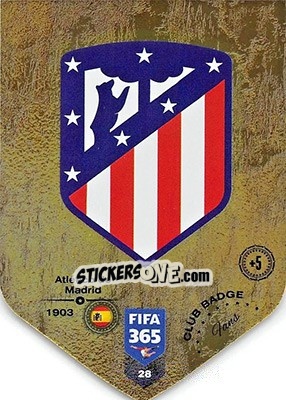 Sticker Club badge - FIFA 365: 2018-2019. Adrenalyn XL n. 28 - Panini