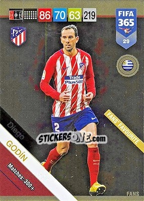 Cromo Diego Godín