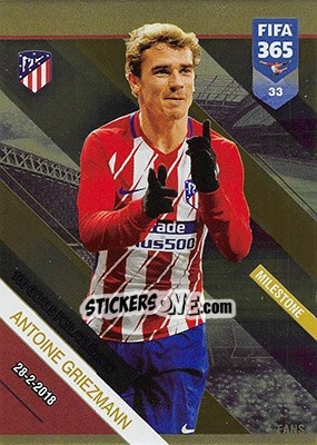 Sticker Antoine Griezmann - FIFA 365: 2018-2019. Adrenalyn XL n. 33 - Panini