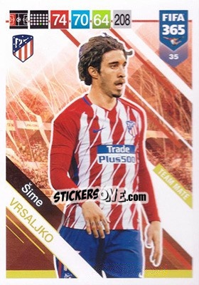 Sticker Šime Vrsaljko - FIFA 365: 2018-2019. Adrenalyn XL n. 35 - Panini