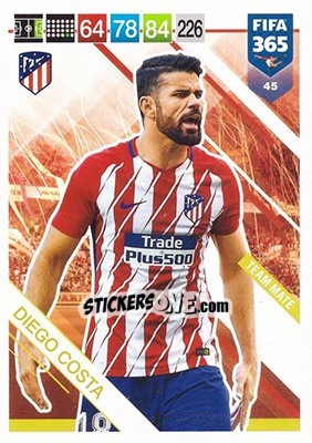 Sticker Diego Costa - FIFA 365: 2018-2019. Adrenalyn XL - Panini