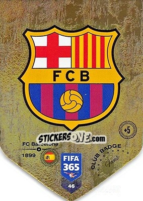 Sticker Club badge - FIFA 365: 2018-2019. Adrenalyn XL n. 46 - Panini
