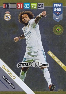 Sticker Marcelo - FIFA 365: 2018-2019. Adrenalyn XL n. 65 - Panini