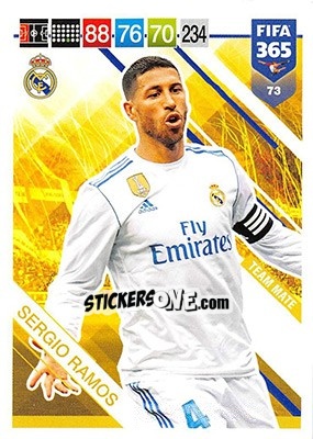 Sticker Sergio Ramos - FIFA 365: 2018-2019. Adrenalyn XL - Panini