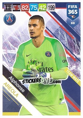 Sticker Alphonse Areola - FIFA 365: 2018-2019. Adrenalyn XL n. 88 - Panini