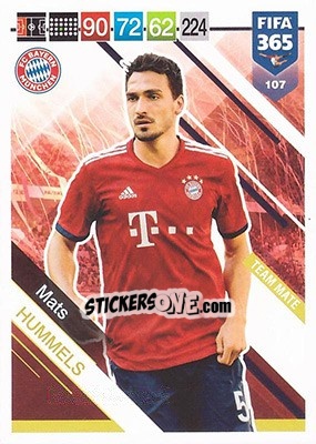 Sticker Mats Hummels - FIFA 365: 2018-2019. Adrenalyn XL - Panini