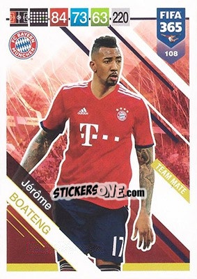 Sticker Jérôme Boateng - FIFA 365: 2018-2019. Adrenalyn XL n. 108 - Panini