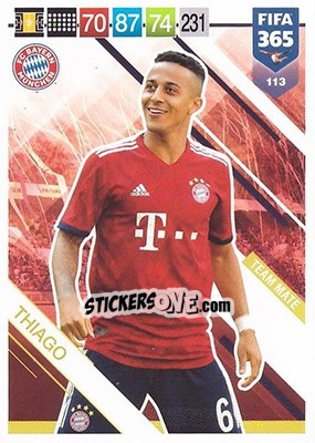 Sticker Thiago Alcántara - FIFA 365: 2018-2019. Adrenalyn XL n. 113 - Panini