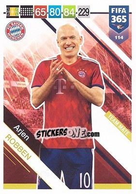 Sticker Arjen Robben - FIFA 365: 2018-2019. Adrenalyn XL n. 114 - Panini