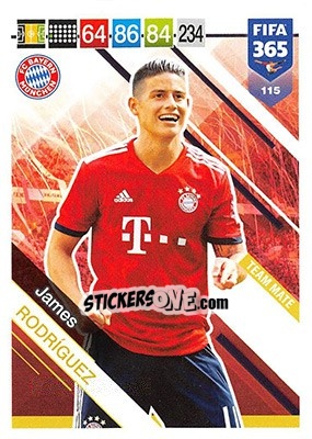 Figurina James Rodríguez - FIFA 365: 2018-2019. Adrenalyn XL - Panini