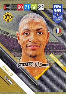 Sticker Abdou Diallo - FIFA 365: 2018-2019. Adrenalyn XL n. 120 - Panini