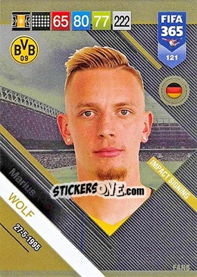 Cromo Marius Wolf - FIFA 365: 2018-2019. Adrenalyn XL - Panini