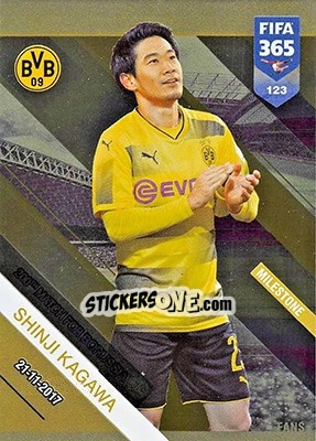 Sticker Shinji Kagawa - FIFA 365: 2018-2019. Adrenalyn XL n. 123 - Panini