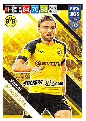 Sticker Marcel Schmelzer - FIFA 365: 2018-2019. Adrenalyn XL n. 125 - Panini