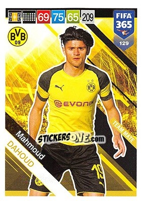 Sticker Mahmoud Dahoud - FIFA 365: 2018-2019. Adrenalyn XL n. 129 - Panini