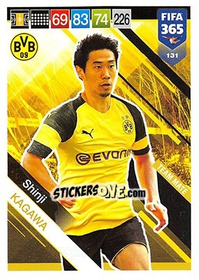Sticker Shinji Kagawa - FIFA 365: 2018-2019. Adrenalyn XL - Panini