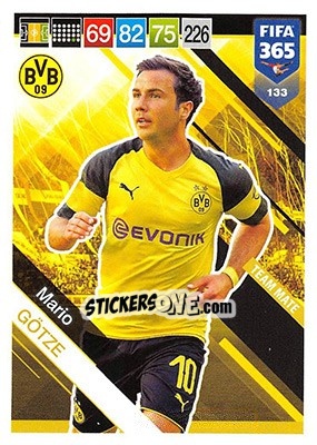 Sticker Mario Götze - FIFA 365: 2018-2019. Adrenalyn XL n. 133 - Panini