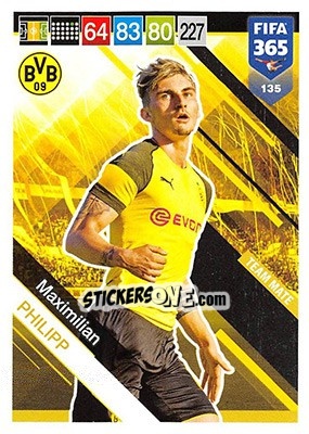 Sticker Maximilian Philipp - FIFA 365: 2018-2019. Adrenalyn XL n. 135 - Panini