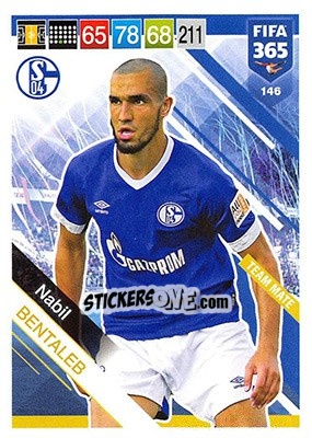 Sticker Nabil Bentaleb - FIFA 365: 2018-2019. Adrenalyn XL n. 146 - Panini