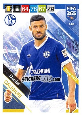 Sticker Daniel Caligiuri - FIFA 365: 2018-2019. Adrenalyn XL n. 148 - Panini