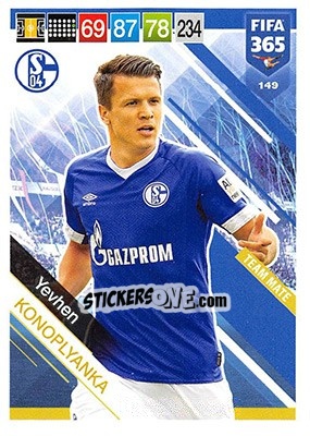 Sticker Yevhen Konoplyanka - FIFA 365: 2018-2019. Adrenalyn XL n. 149 - Panini
