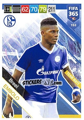 Sticker Breel Embolo - FIFA 365: 2018-2019. Adrenalyn XL n. 153 - Panini
