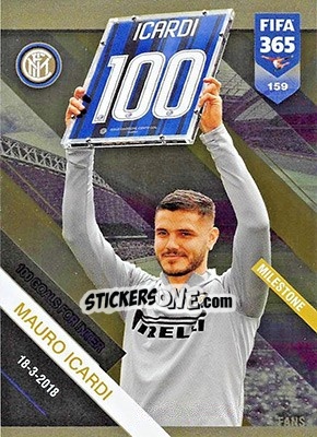 Sticker Mauro Icardi - FIFA 365: 2018-2019. Adrenalyn XL n. 159 - Panini
