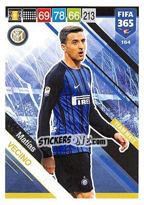 Sticker Matías Vecino - FIFA 365: 2018-2019. Adrenalyn XL n. 164 - Panini