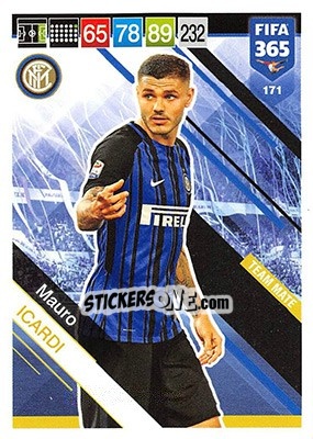 Sticker Mauro Icardi - FIFA 365: 2018-2019. Adrenalyn XL n. 171 - Panini